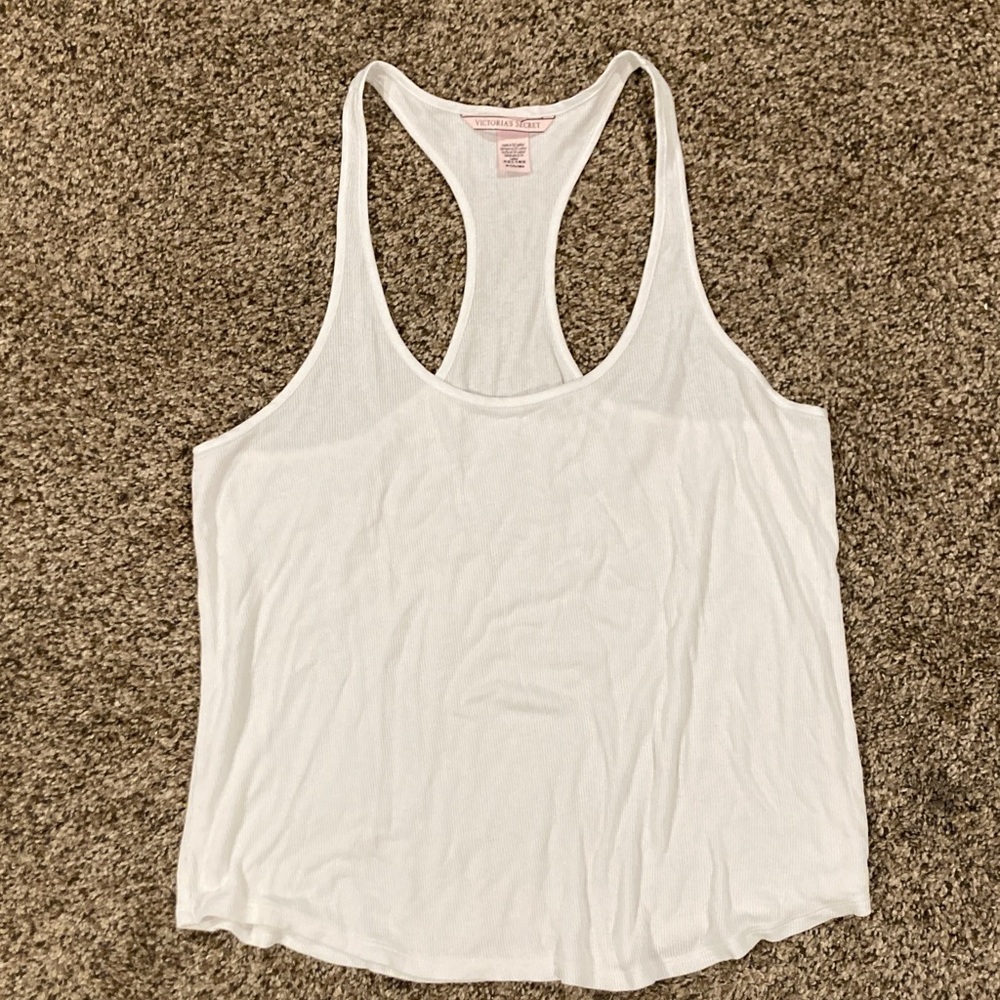 Victoria's Secret White Racerback Tank